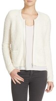 Thumbnail for your product : Joie 'Jacolyn B' Leather Trim Cardigan