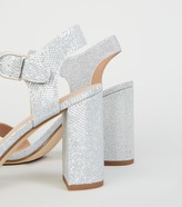 Thumbnail for your product : New Look Glitter 2 Part Block Heels