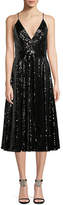 Thumbnail for your product : Jay Godfrey Sequin Midi Cocktail Dress w/ Full Skirt