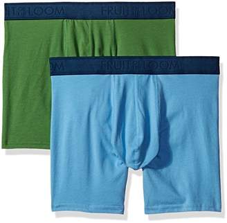 Fruit of the Loom Men's Cotton Stretch Boxer Brief (Pack of 2)