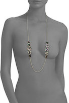 Thumbnail for your product : Ippolita Polished Rock Candy Phantom Black Shell, Onyx & 18K Yellow Gold Layered Linear Station Necklace