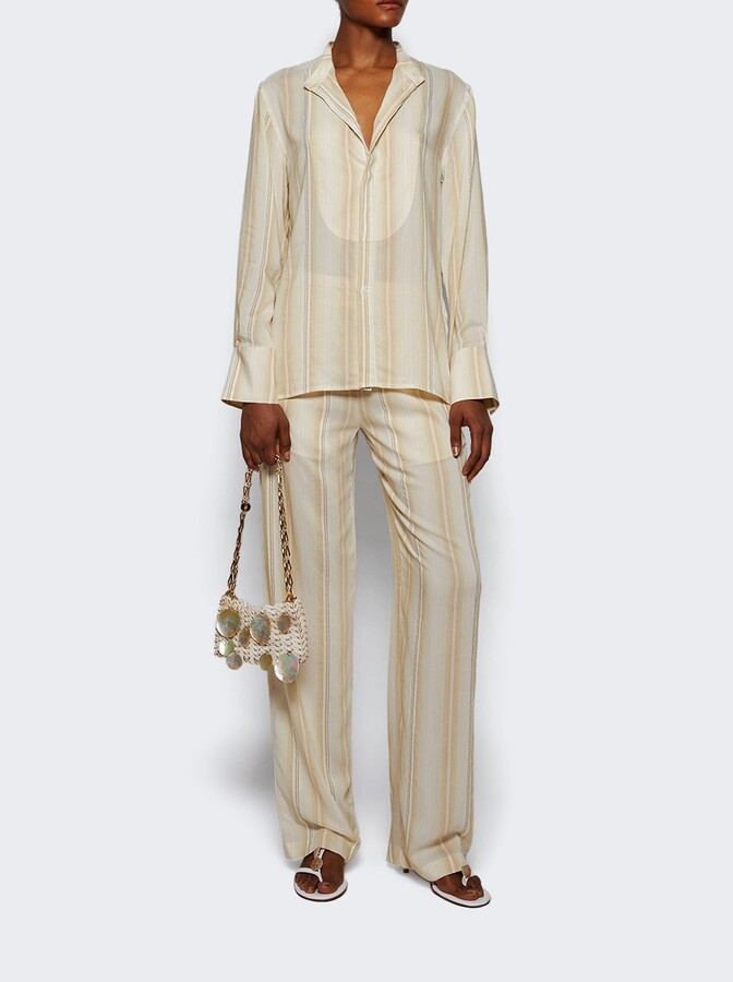 Pyjama Trouser Pistachio And Antique Pink