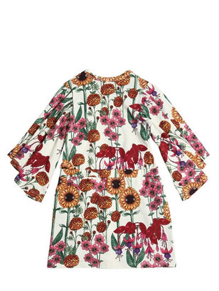 Mini Rodini Floral Print Organic Cotton Jersey Dress