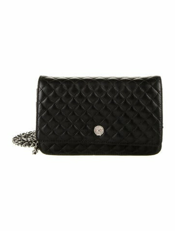 Chanel Classic Quilted Wallet On Chain Black ShopStyle