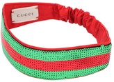 Thumbnail for your product : Gucci Sequined Silk Satin Headband