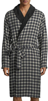 UGG Kalib Plaid Fleece-Lined Robe