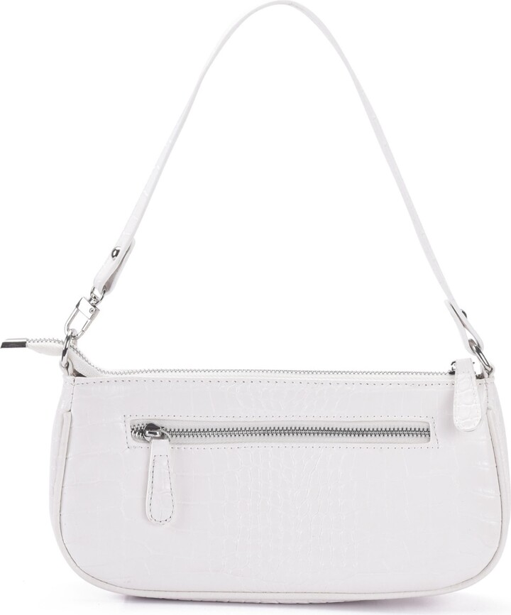 ADORNIA Croc Embossed Shoulder Bag