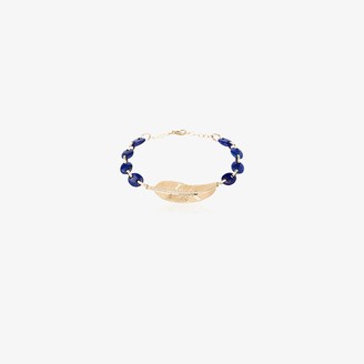 Jacquie Aiche 14K Yellow Gold Blue Diamond Beaded Bracelet