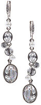 Thumbnail for your product : Givenchy Glass Pearl and Crystal Stone Linear Drop Earrings