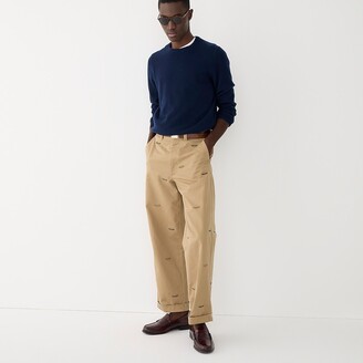 J.Crew Giant-fit chino pant in embroidered canoe