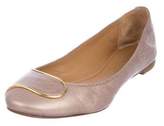 Thumbnail for your product : Chloé Leather Round-Toe Flats