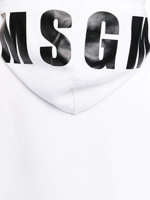 MSGM oversized logo hoodie