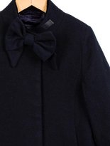 Thumbnail for your product : Oscar de la Renta Girls' Bow-Accented Wool Coat