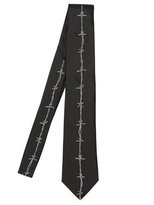 Thumbnail for your product : Alexander McQueen 7cm Barbed Wire Silk Jacquard Tie