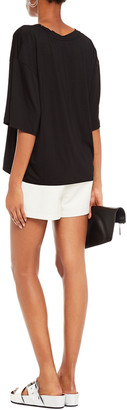 7 For All Mankind Studded Stretch-jersey Blouse