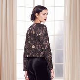 Thumbnail for your product : Lauren Conrad Runway Collection Floral Sequin Crop Jacket - Women's