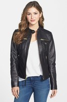 Thumbnail for your product : MICHAEL Michael Kors Patch Pocket Leather Jacket