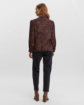 Thumbnail for your product : Vero Moda Women's Black Printed Shirts - Una Long Sleeve Shirt - Size One Size, S at The Iconic