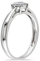 Thumbnail for your product : JCPenney FINE JEWELRY 1/10 CT. T.W. Diamond 10K White Gold Cluster Promise Ring