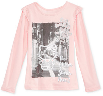 Hello Kitty Layered-Look Graphic-Print T-Shirt, Toddler & Little Girls (2T-6X)
