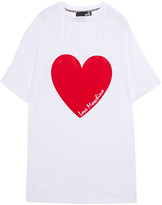 Thumbnail for your product : Love Moschino Printed Cotton-jersey Mini Dress