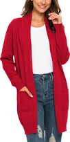 Red Cardigan For Women Long | Shop the world’s largest collection of ...