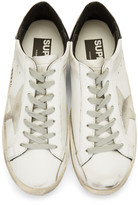 Thumbnail for your product : Golden Goose Deluxe Brand 31853 White & Black Lettering Superstar Sneakers