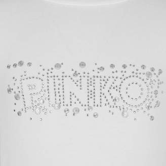 Pinko PinkoWhite Diamante Studded Angibel Top