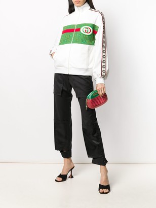 Gucci Lace Panel Logo Track Jacket