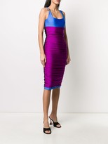 Thumbnail for your product : Fausto Puglisi Ruffled Colour Block Dress