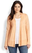 Thumbnail for your product : Eileen Fisher Eileen Fisher, Sizes 14-24 Linen Straight Long Cardigan