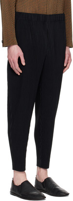 Homme Plissé Issey Miyake Black Monthly Color December Trousers 