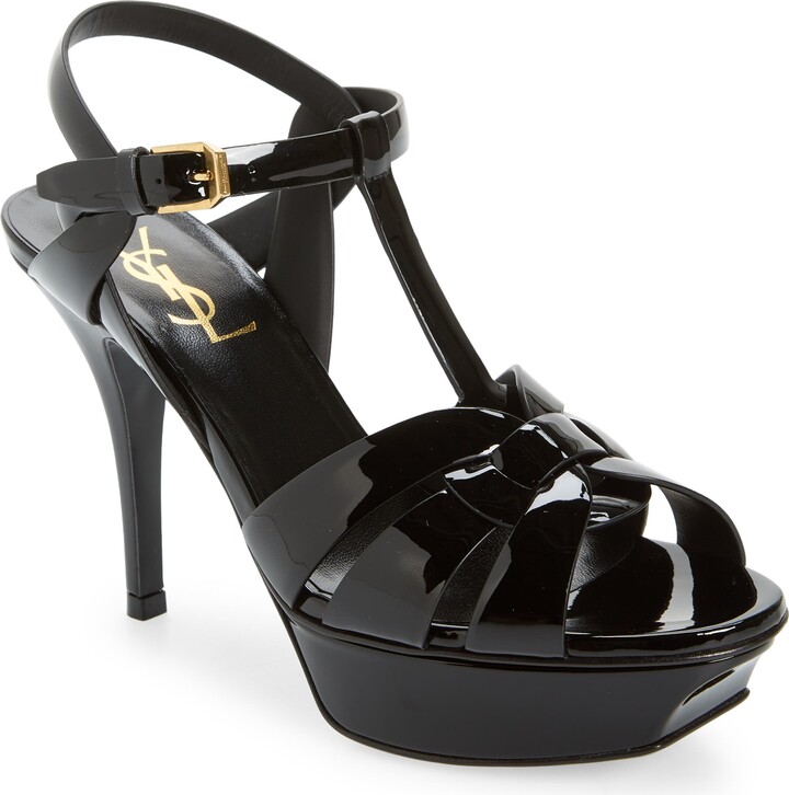 Saint Laurent Tribute T-Strap Platform Sandal