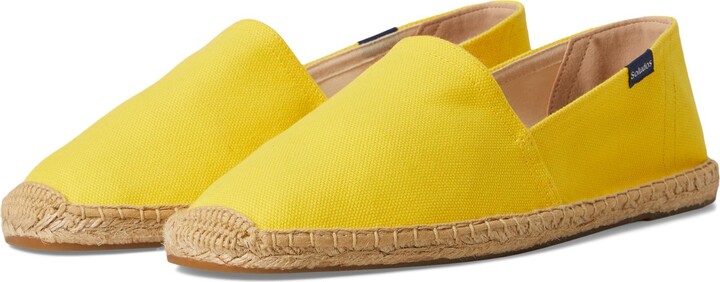 Soludos Original Espadrille - Loafers for Men - Jute Outsole - Closed Round Toe Silhouette - Canvas Upper Sol Yellow EU 42 (US Men's 8-8.5) D - Medium