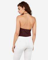 Thumbnail for your product : Express Satin High Neck Halter Cami