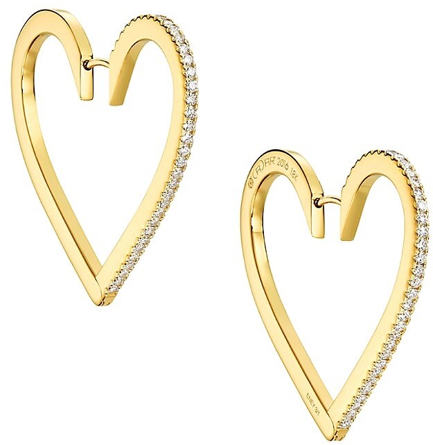 Heart Shaped Hoop Earrings | Shop the world's largest collection 