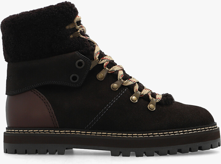 See by Chloe ‘Eileen’ Hiking Boots Black ShopStyle