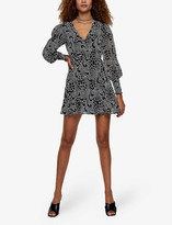 Thumbnail for your product : Topshop Graphic-print crepe mini dress