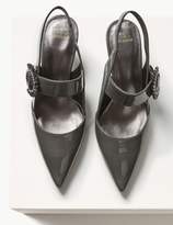 Thumbnail for your product : Marks and Spencer Patent Kitten Heel Buckle Slingback Court Shoes