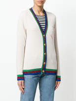 Thumbnail for your product : Gucci metallic tri-stripe trim knitted cardigan