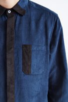 Thumbnail for your product : Standard Issue Contrast Suede Button-Down Shirt