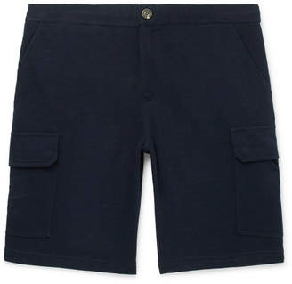 Brunello Cucinelli Cotton-Blend Cargo Shorts - Men - Midnight blue