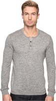 Thumbnail for your product : John Varvatos Long Sleeve Henley Sweater with Coverstitch Detail Y1443S4B