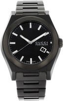 Thumbnail for your product : Gucci Pantheon 115 YA115244 Black Ion Plated Steel Quartz Men
