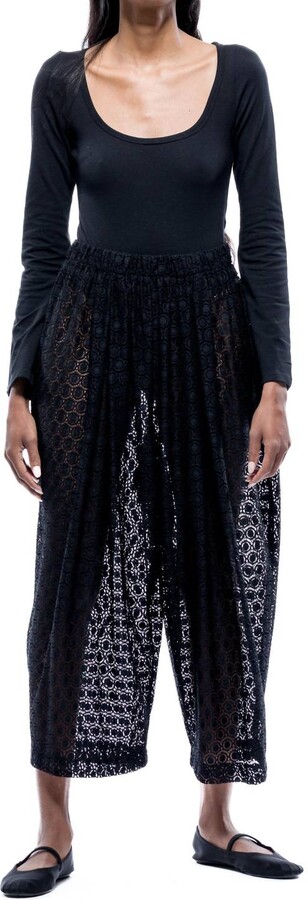 TOIT VOLANT Deep Scoop Bodysuit In Black