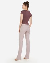 Thumbnail for your product : Express Low Rise Stripe Barely Boot Editor Pant