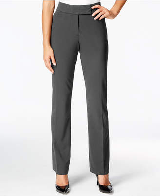 JM Collection Petite Tummy-Control Extend-Tab Curvy-Fit Pants, Created for Macy's
