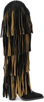 Thumbnail for your product : DSQUARED2 Fringed Knee Length Boots