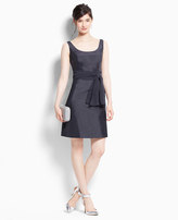 Thumbnail for your product : Ann Taylor Petite Silk Dupioni Scoop Neck Dress