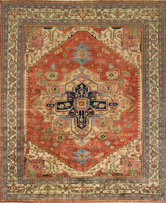Isabelline Oriental Handmade Rectangle 6'1\